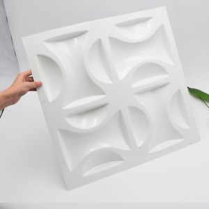 Самомоднейшая панель стены 3D PVC толщиной 1mm белая пластичная для нутряного украшения