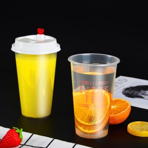 Чашка волдыря ЛЮБИМЧИКА качества еды 16oz изготовленная на заказ пластичная ясная для сока