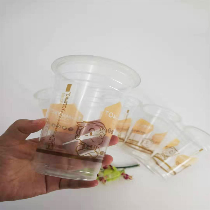 Чашка волдыря ЛЮБИМЧИКА качества еды 16oz изготовленная на заказ пластичная ясная для сока